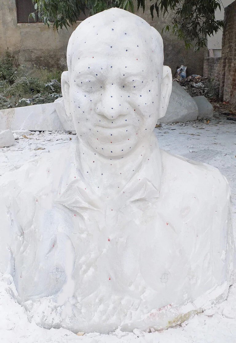 Carving the Final Marble Statue for Statue Making