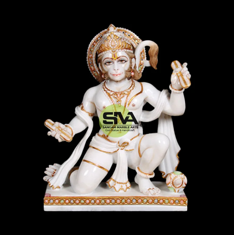 Beautiful hanuman Statue in marble