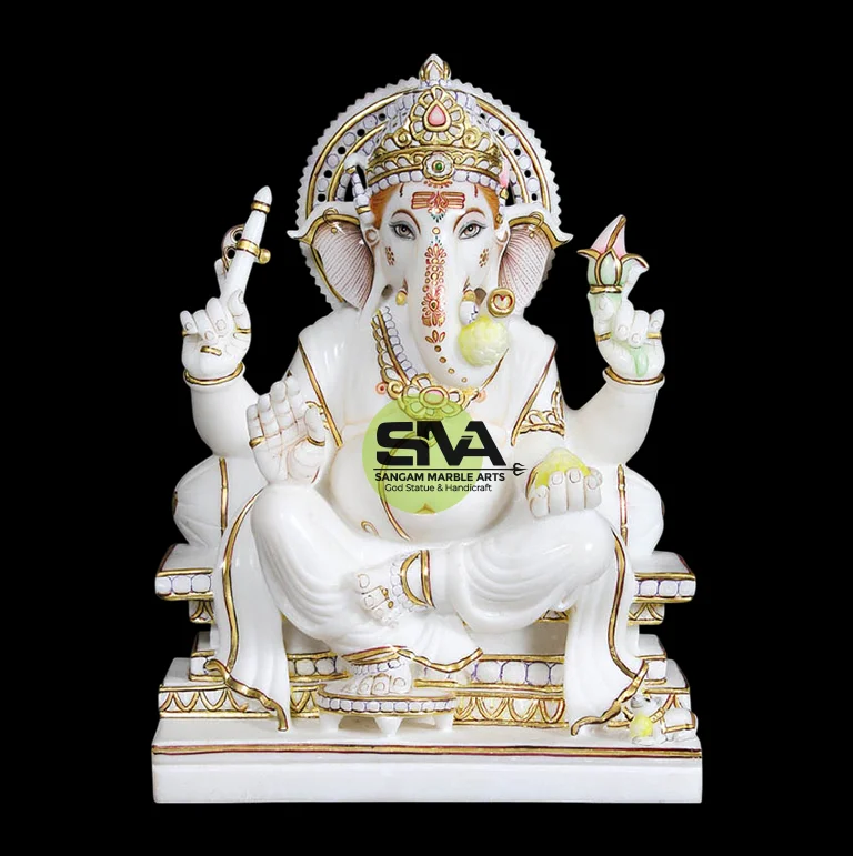 Ganesh Ji Marble Figurine