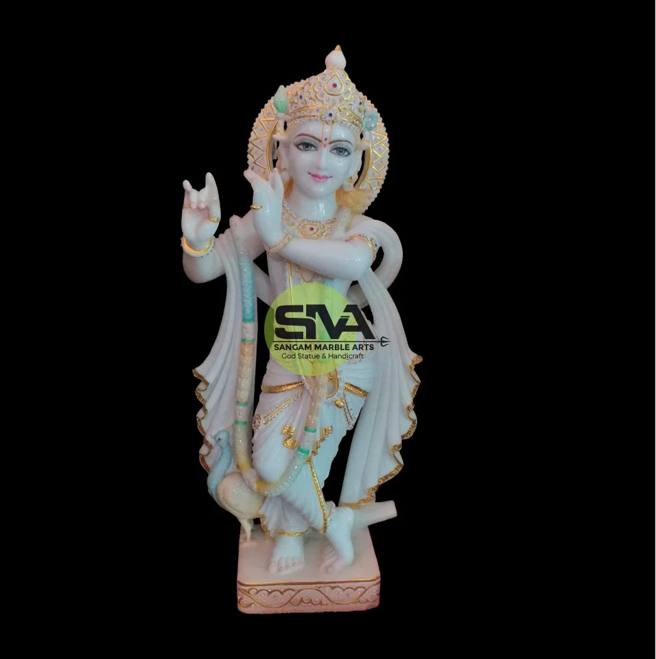 Marble Krishna Moorti