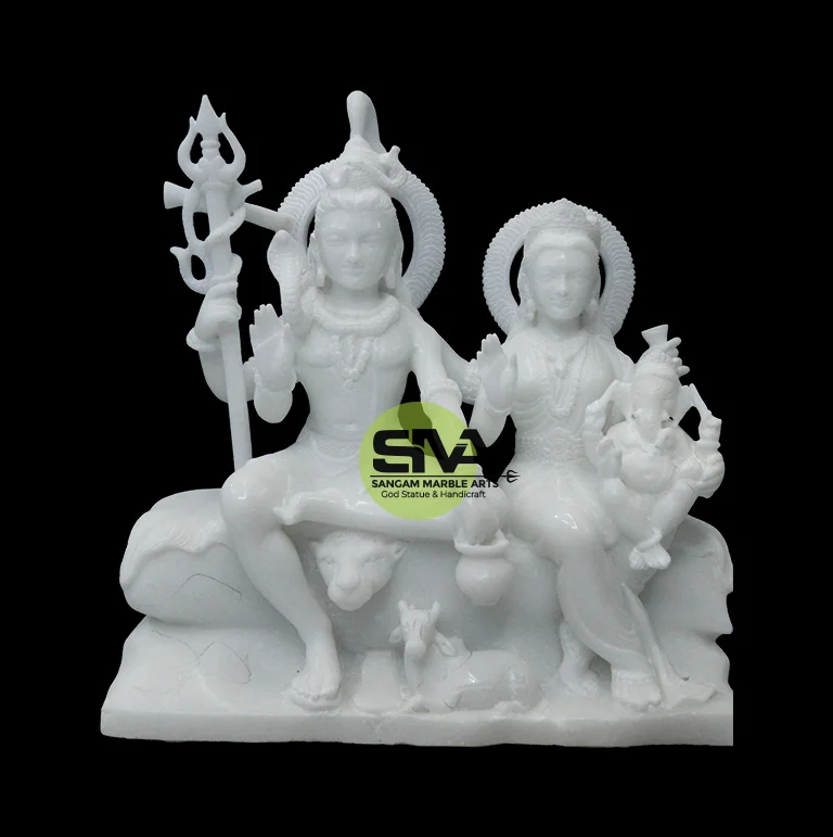 White Marble Shiv Ji Statue