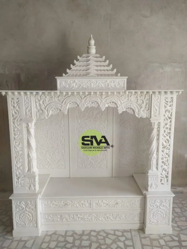 White Marble Mandir for Home