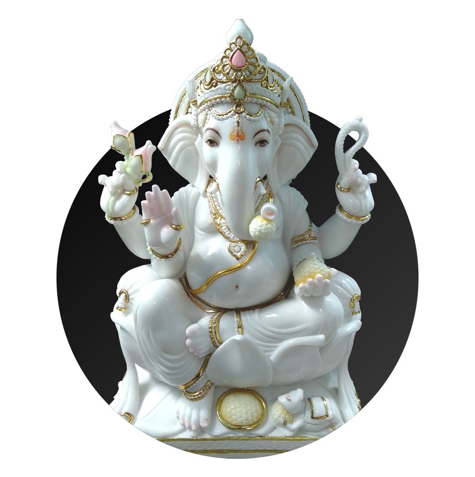 Ganesh Ji Marble Murti